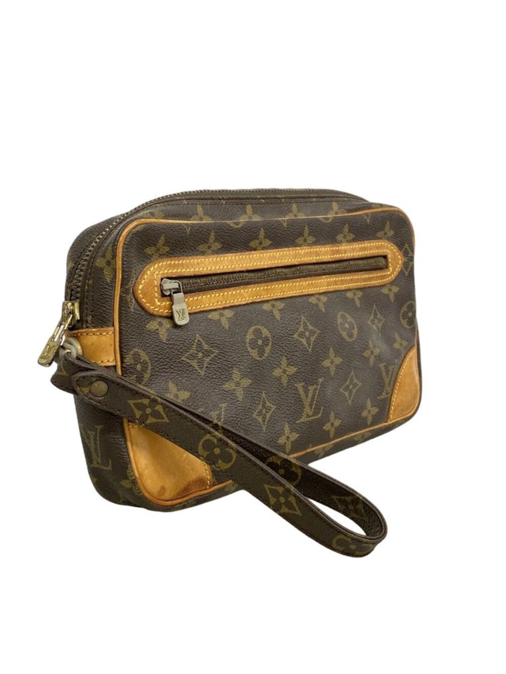 Louis Vuitton Clutch Monogram Marly Dragonne GM Brown - Picture 2 of 10